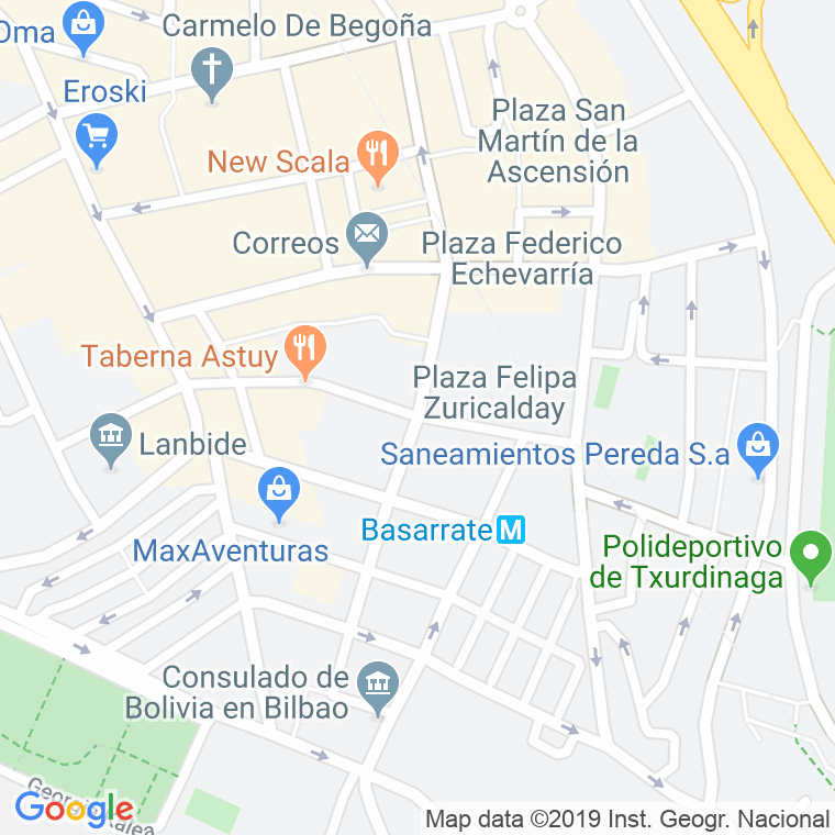 Código Postal calle Juan De La Cosa en Bilbao