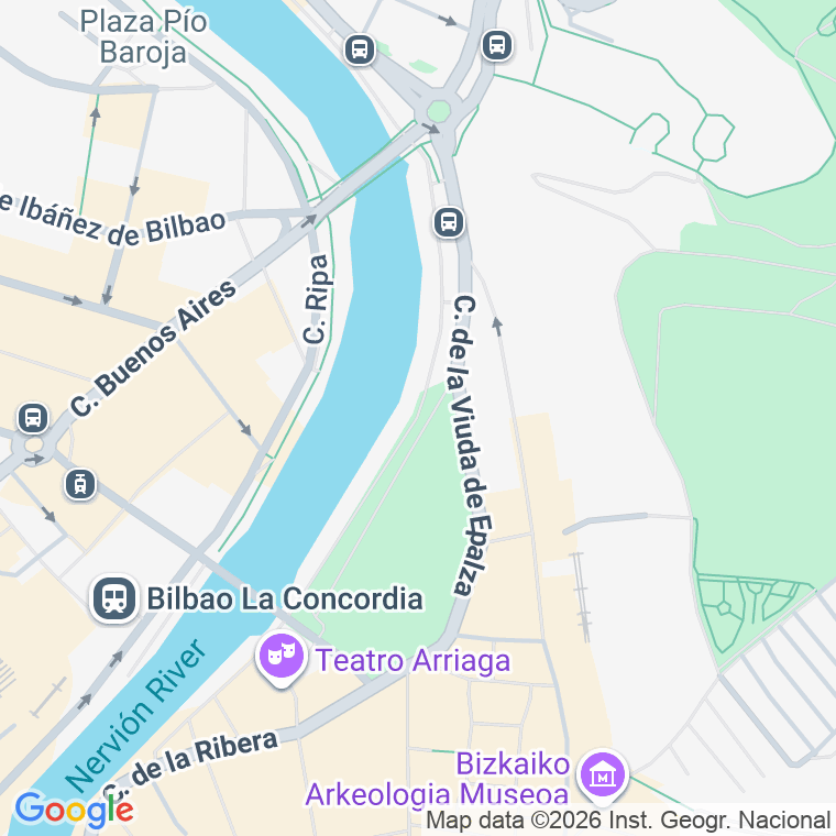 Código postal de Arenal, Pasealekua en Bilbao
