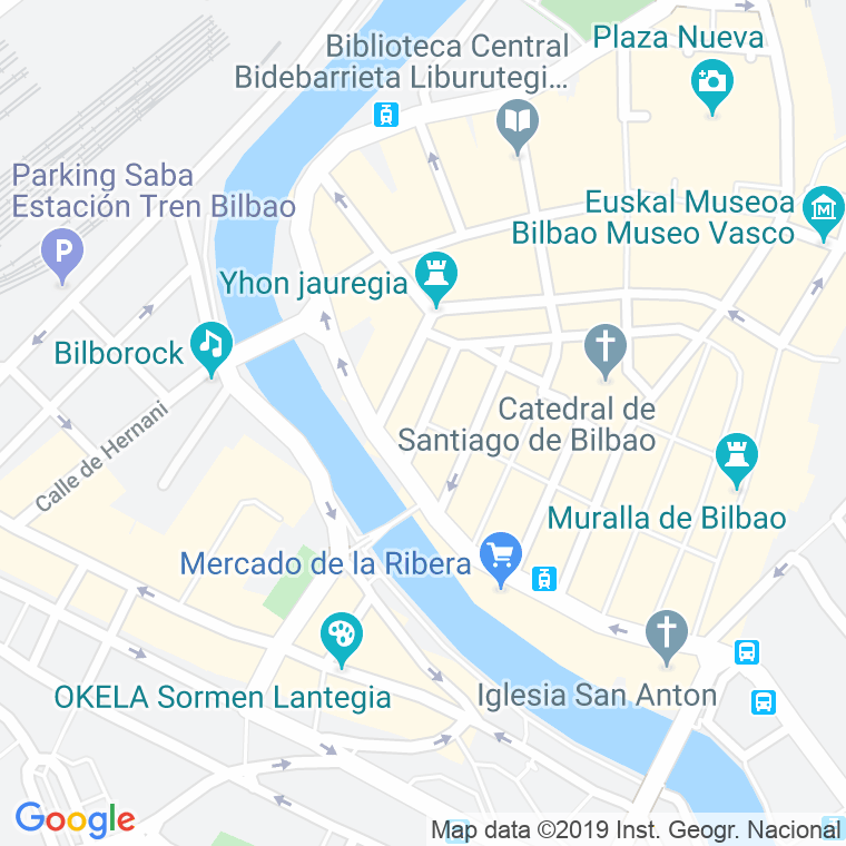 Código Postal calle Barrenkale Barrena en Bilbao