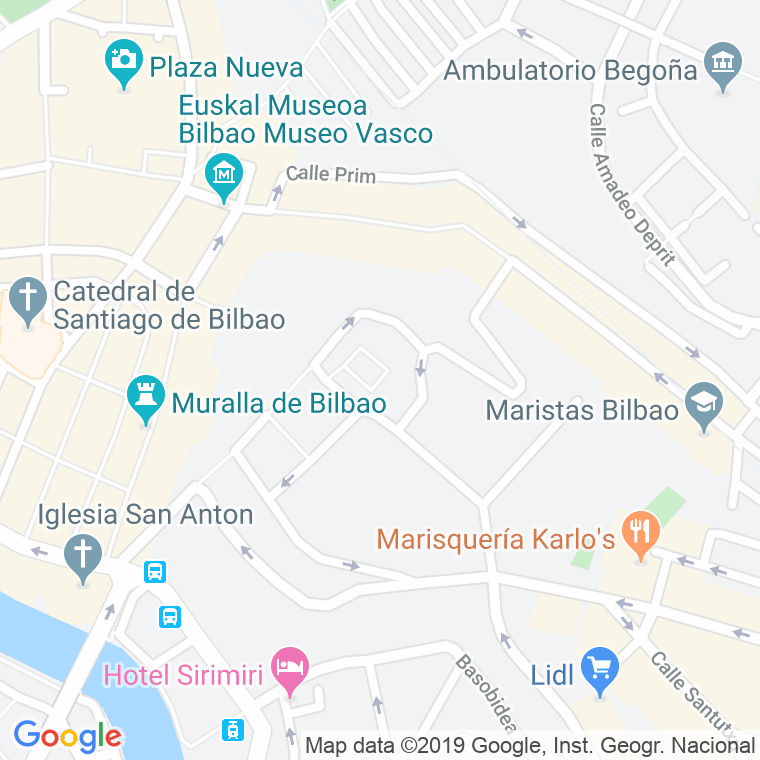 Código Postal calle Zumarraga, plaza en Bilbao