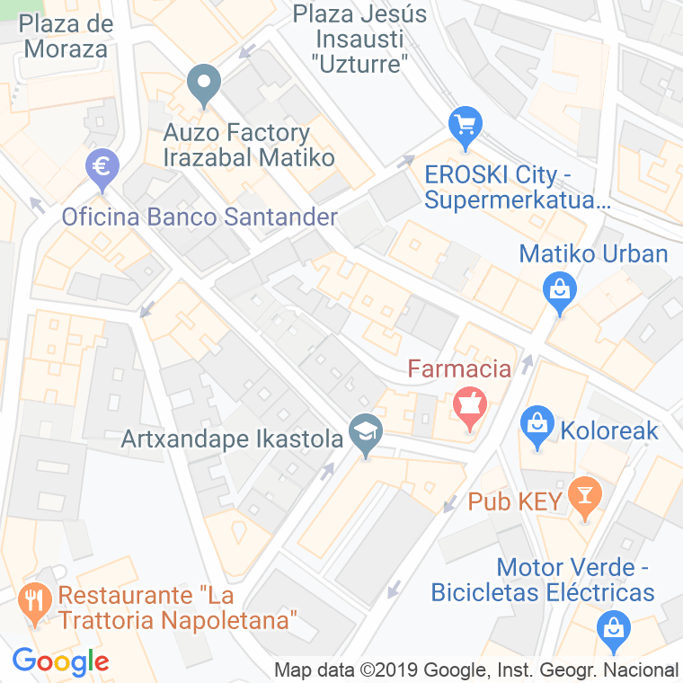 Código Postal calle Anselma De Salces, estrada en Bilbao