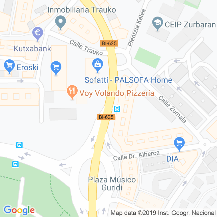 Código Postal calle Buen Pastor en Bilbao