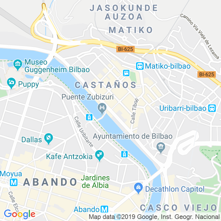 Código Postal calle Campo Volantin, paseo en Bilbao