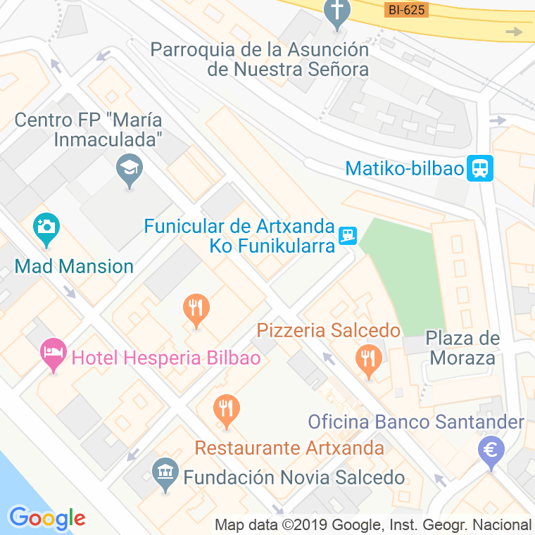 Código Postal calle Mandobide en Bilbao