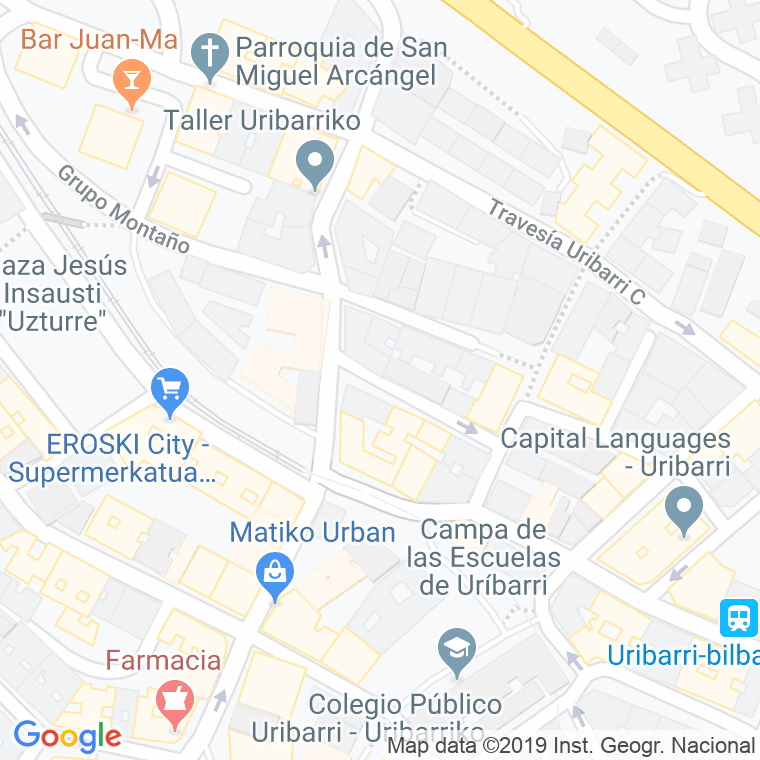 Código Postal calle Montaño, A Y B, travesia en Bilbao