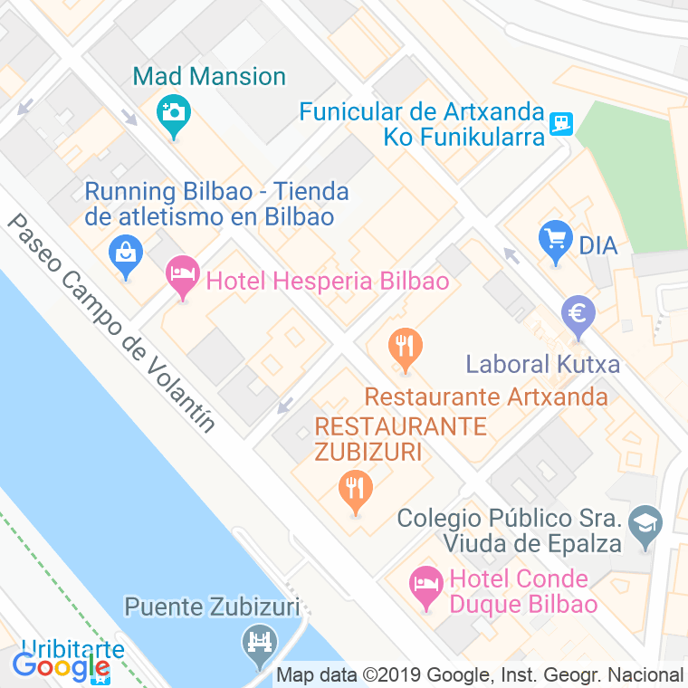 Código Postal calle Mugica Y Butron en Bilbao