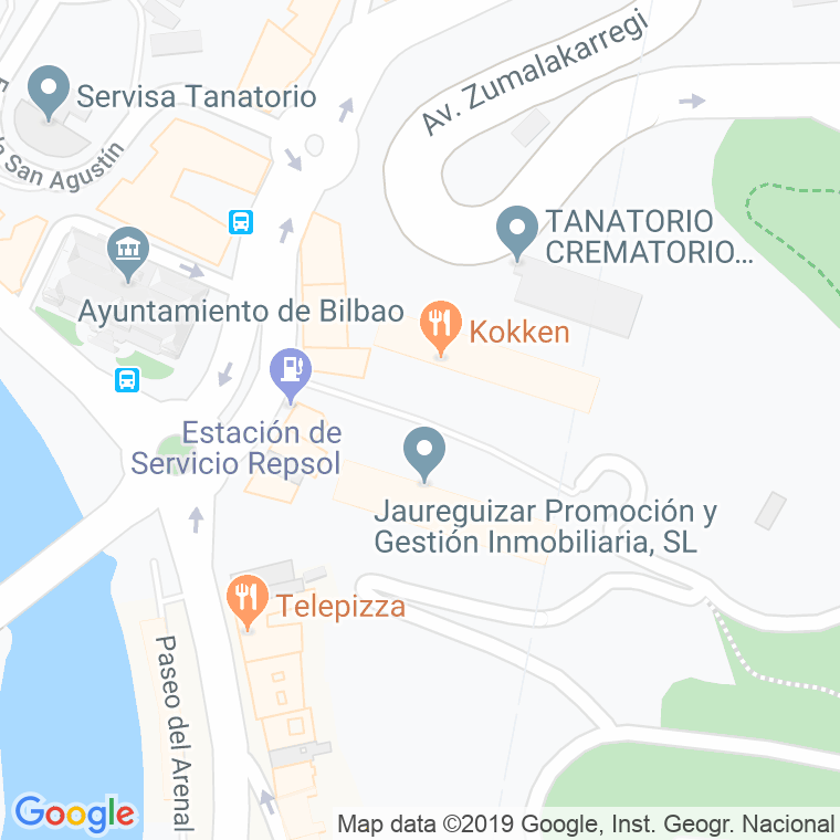 Código Postal calle Quintana en Bilbao