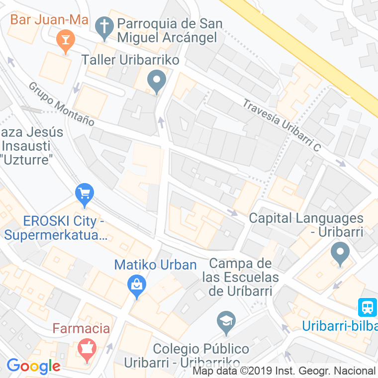 Código Postal calle Uribarri, A, B Y C, travesia en Bilbao