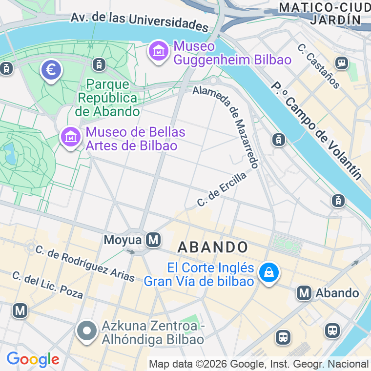 Código postal de Henao en Bilbao