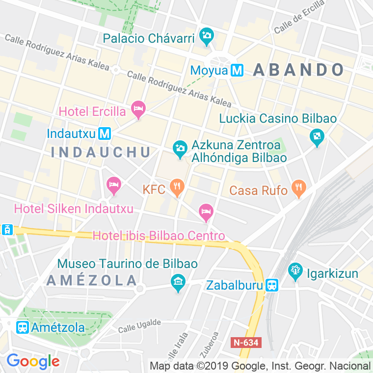 Código Postal calle Fernandez Del Campo en Bilbao
