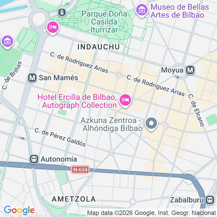 Código postal de Gregorio de la Revilla   (impares del 1 al 23)  (pares del 2 al 22) en Bilbao