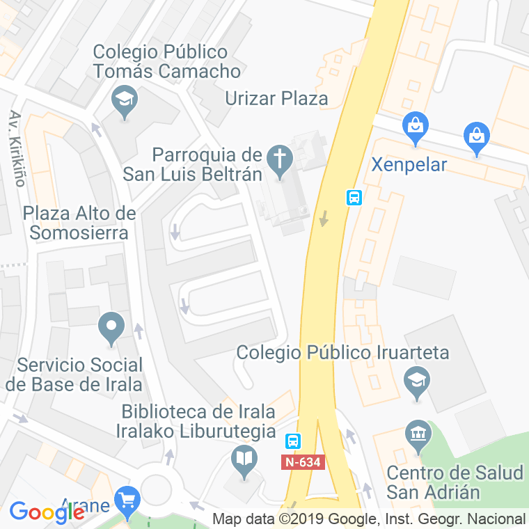 Código Postal calle Torre-urizar, grupo en Bilbao