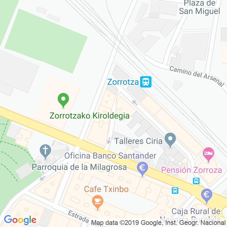 Código Postal calle Zorrotza Estacion en Bilbao