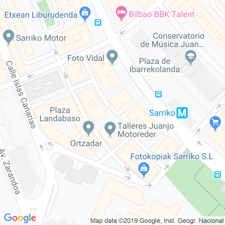 Código Postal calle Erdikoetxe en Bilbao