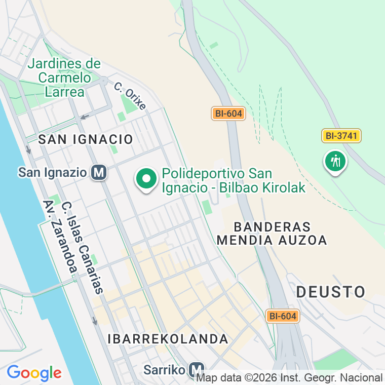 Código postal de Juan de Antxeta en Bilbao