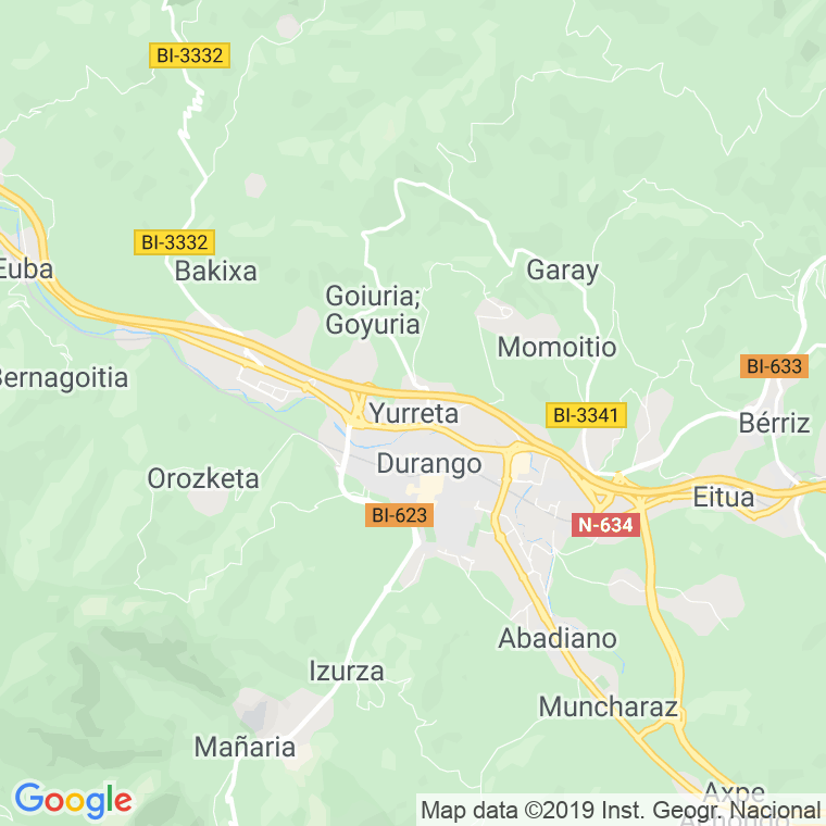 Código postal de Iurreta en Vizcaya