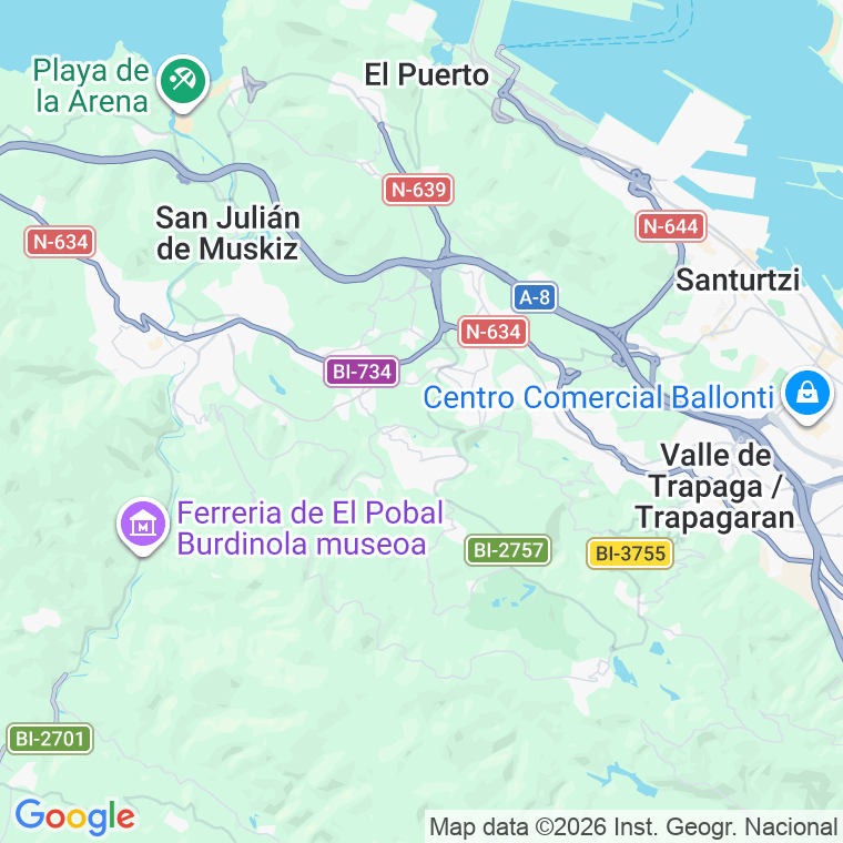 Código postal de Cortes, las en Vizcaya