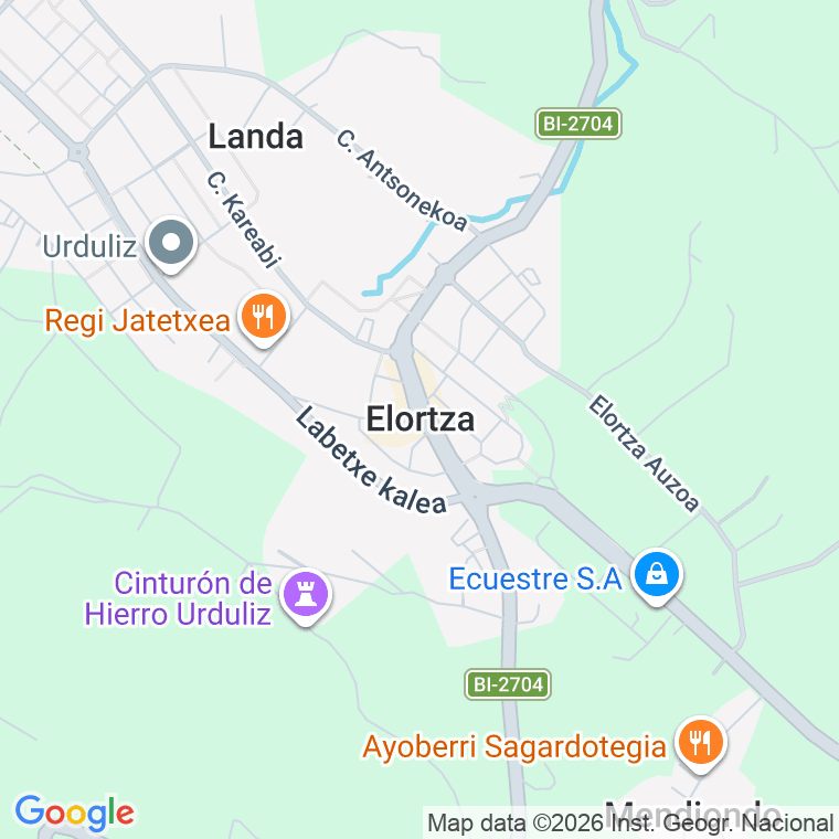 Código postal de Elortza en Vizcaya