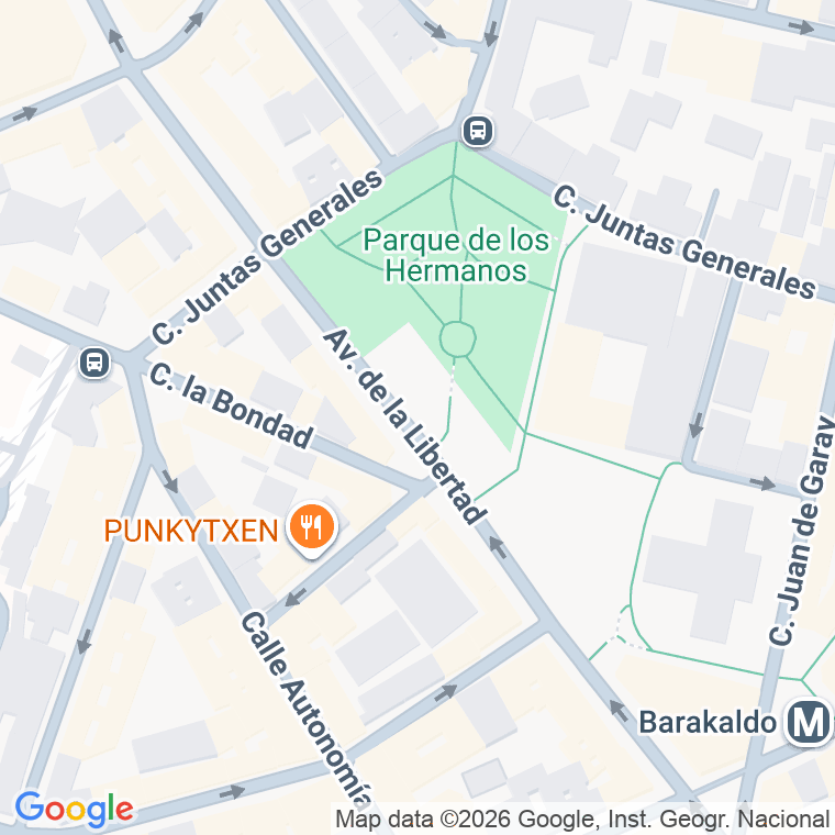 Código postal de Avda la Libertad en San Vicente de Barakaldo