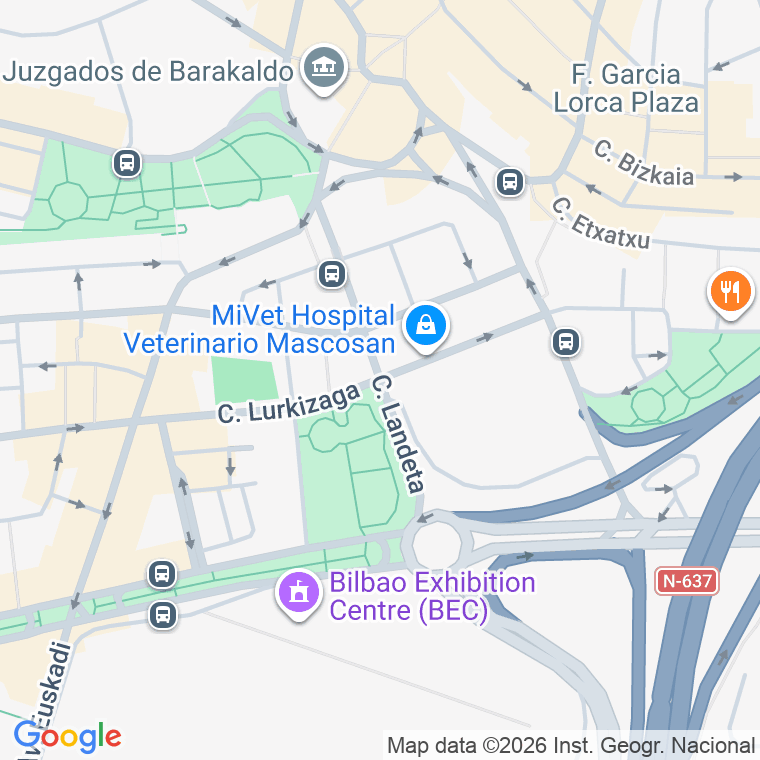 Código postal de Landeta en Barakaldo