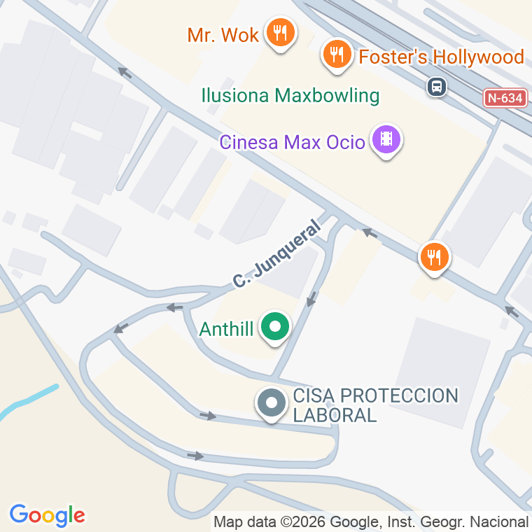 Código postal de Calle Junqueral en San Vicente de Barakaldo