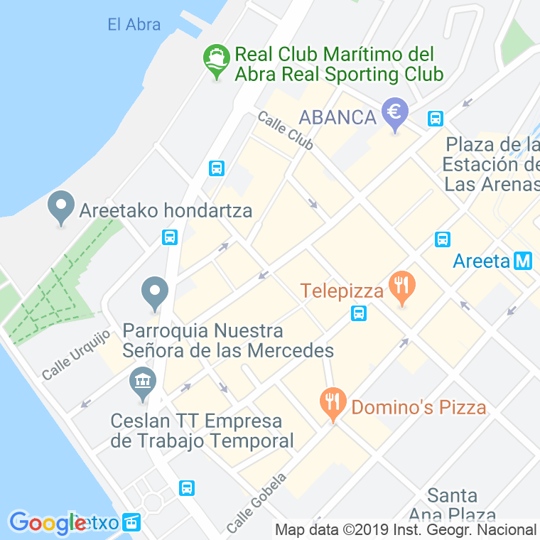 Código Postal calle Andres Larrazabal en Las Arenas
