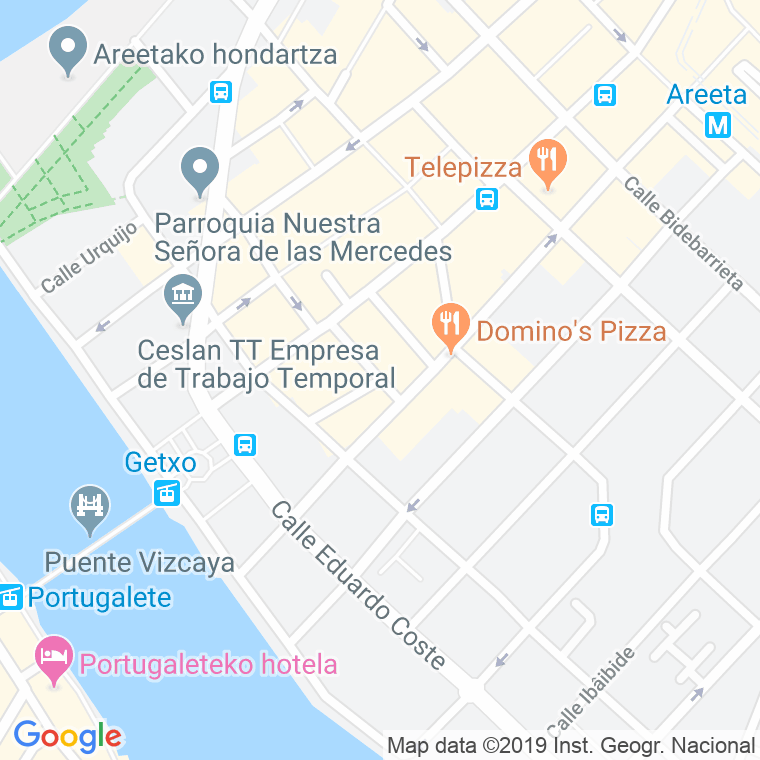 Código Postal calle Reina M. Cristina en Las Arenas