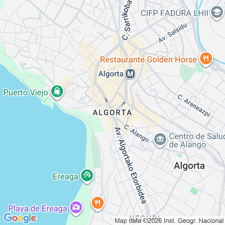 Código postal de Salsidu, Avenida en Algorta