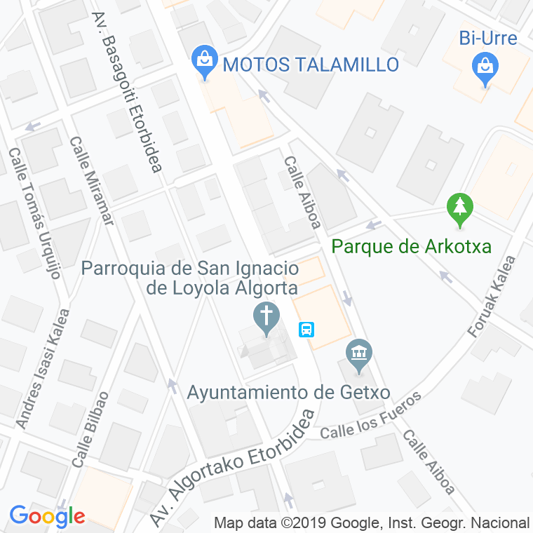 Código Postal calle Goiarzu en Algorta