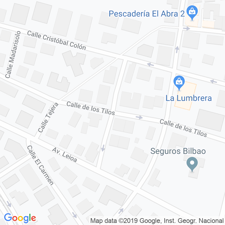 Código Postal calle Juan Prado en Algorta