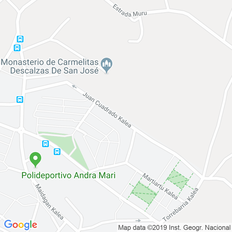 Código Postal calle Juan Cuadrado en Algorta