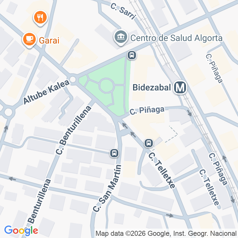 Código postal de Piñaga en Algorta