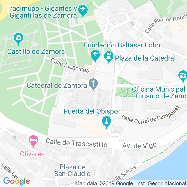 Código Postal calle Catedral, De La, plaza en Zamora