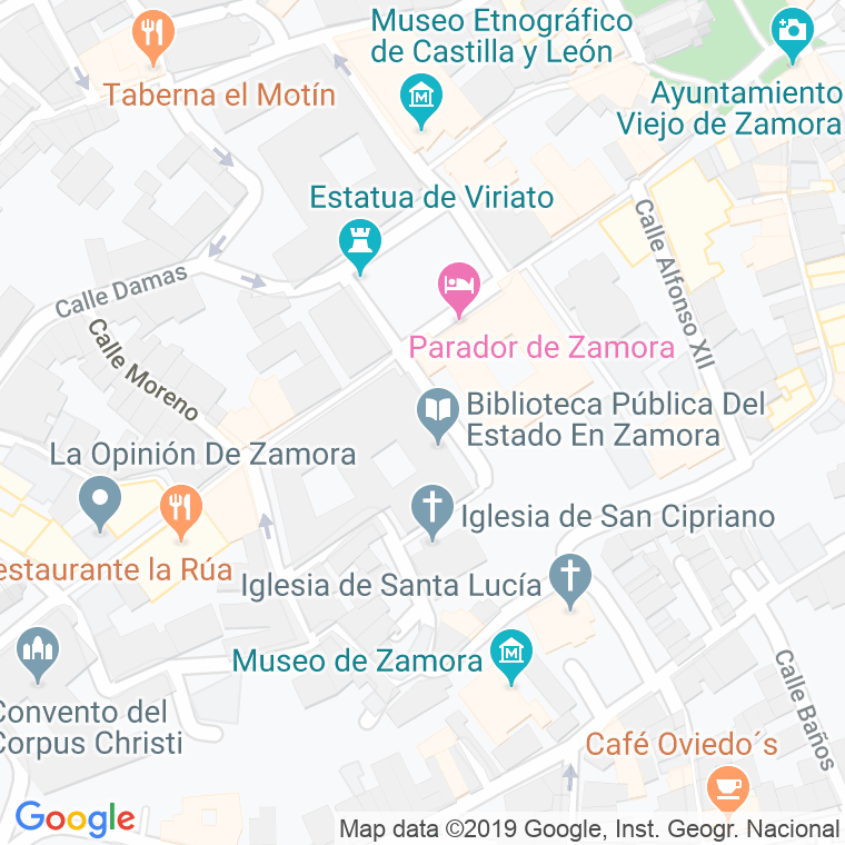 Código Postal calle Jardines Ignacio Sarda en Zamora