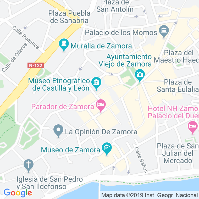 Código Postal calle Viriato, De, plaza en Zamora