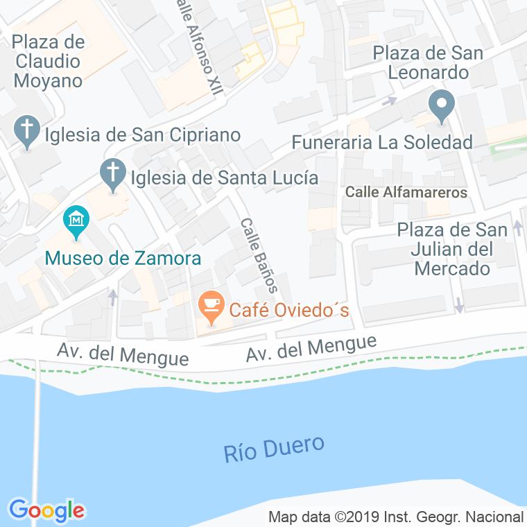 Código Postal calle Baños en Zamora