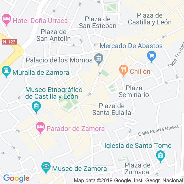 Código Postal calle Viriato en Zamora
