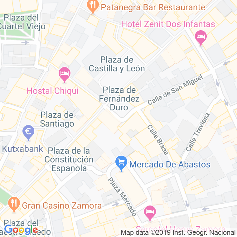 Código Postal calle Fernandez Duro, plaza en Zamora
