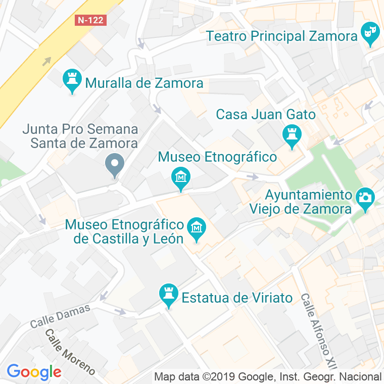 Código Postal calle Corral Pintado en Zamora