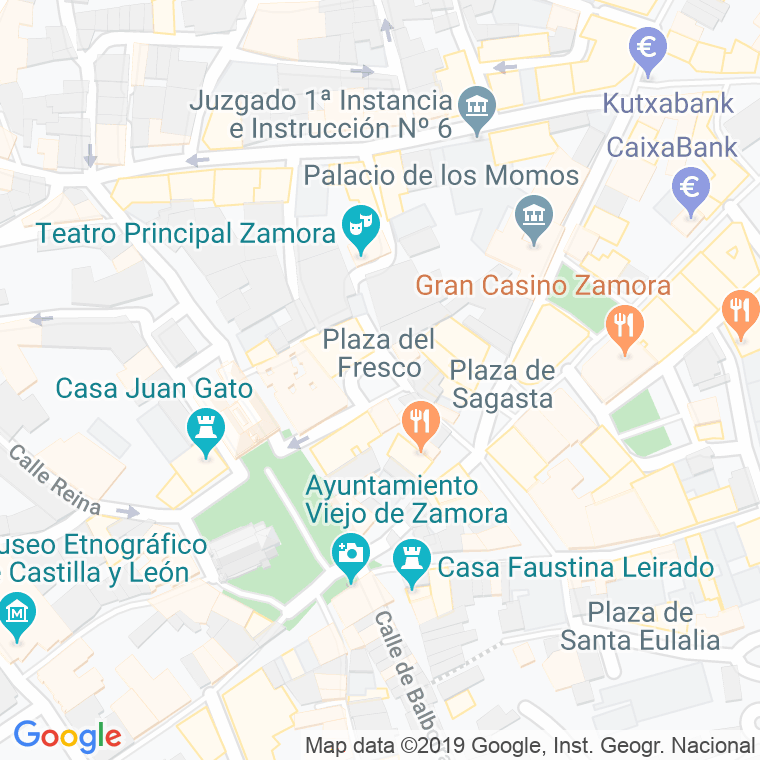 Código Postal calle Fresco, Del, plazuela en Zamora