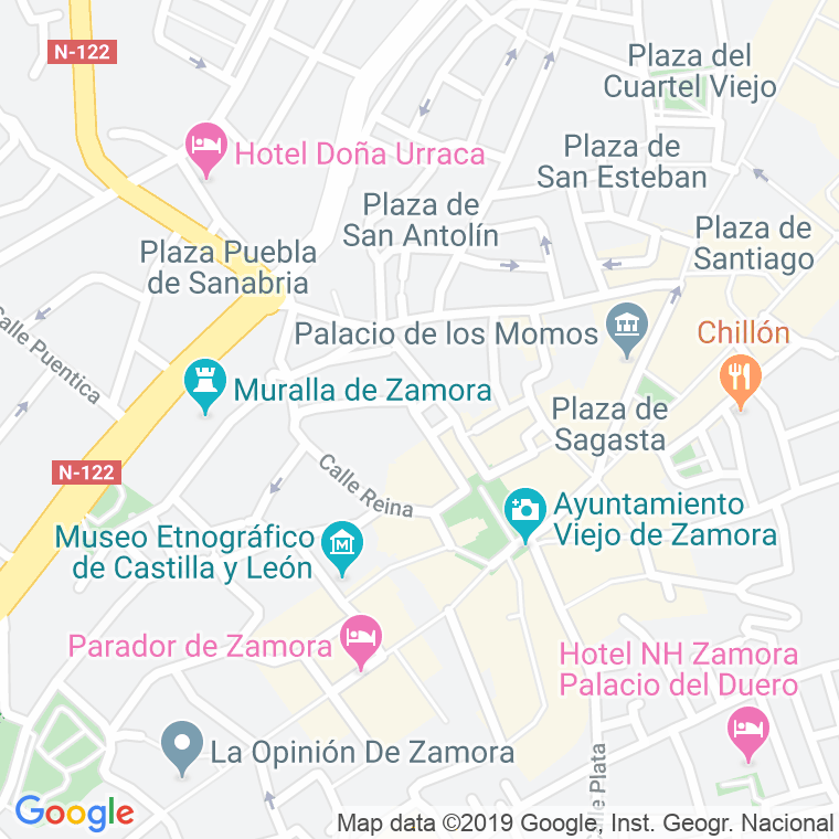 Código Postal calle Ramon Alvarez en Zamora