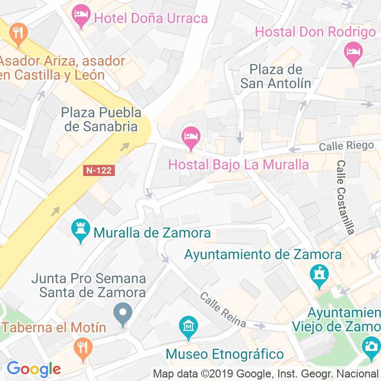 Código Postal calle San Bartolome en Zamora
