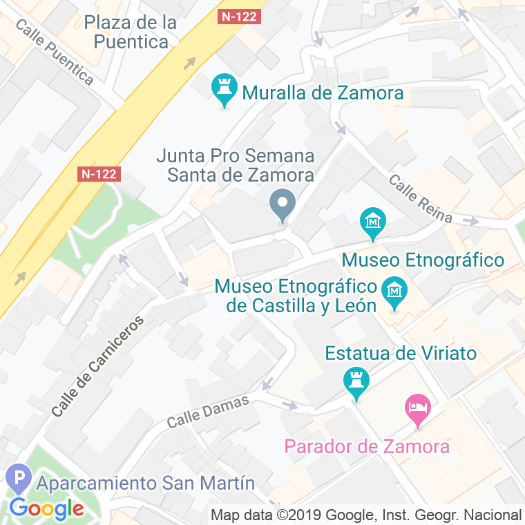 Código Postal calle Santa Maria La Nueva, plaza en Zamora