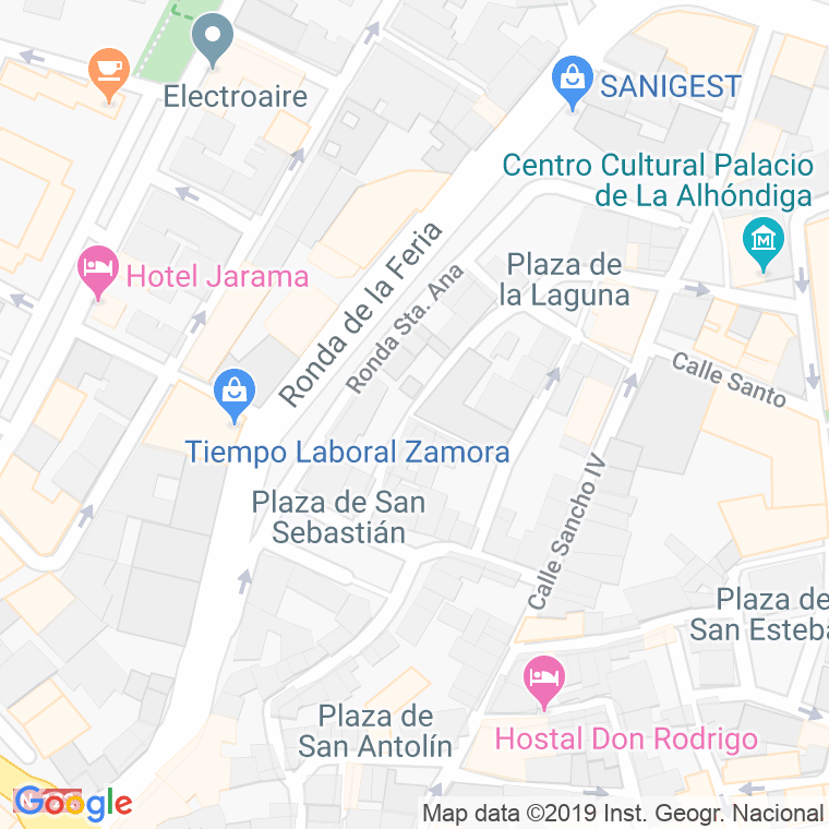 Código Postal calle Sampiro en Zamora
