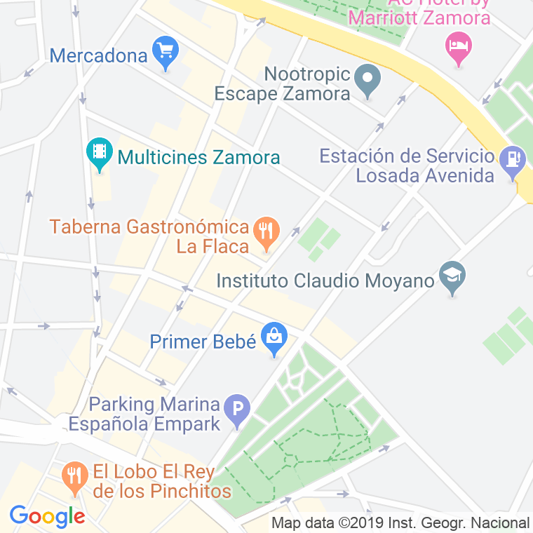 Código Postal calle Pablo Morillo   (Impares Del 1 Al 29)  (Pares Del 2 Al 24) en Zamora