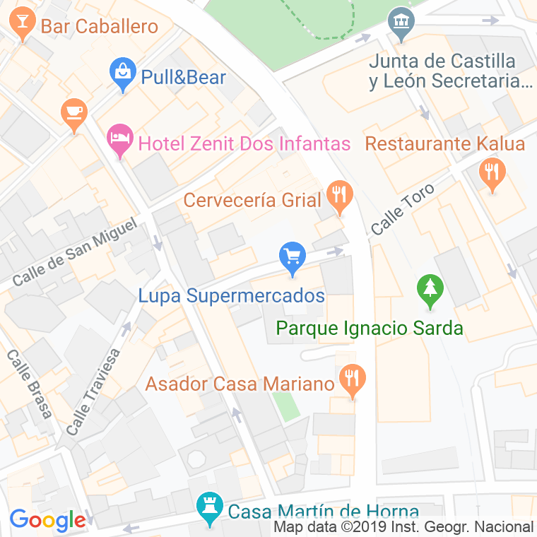 Código Postal calle Luis Olloa Pereira en Zamora