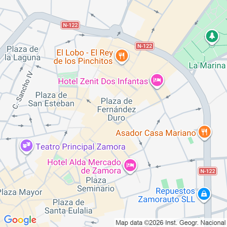 Código postal de Santa Clara   (impares del 15 al Final)  (pares del 14 al Final) en Zamora