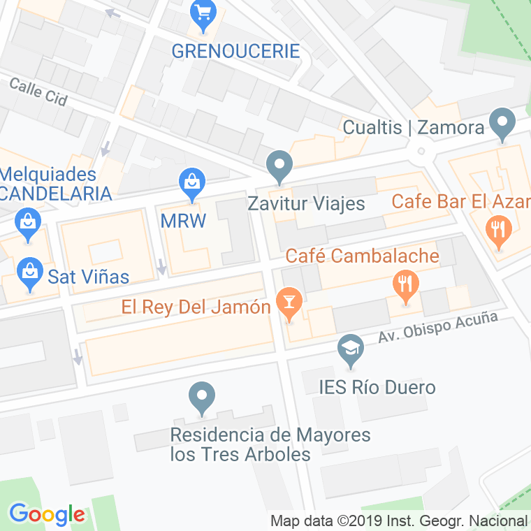 Código Postal calle Blas Otero en Zamora
