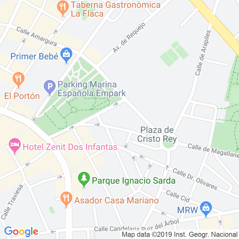 Código Postal calle Doctor Olivares, travesia (Impares Del 1 Al Final)  (Pares Del 2 Al Final) en Zamora