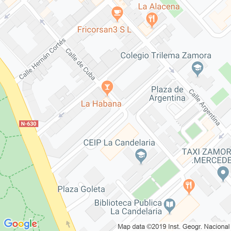 Código Postal calle Diego De Almagro en Zamora